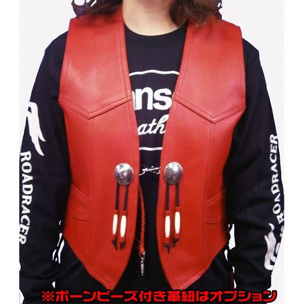 RED MOHICAN レッドモヒカン　アメカジ　バイク　ハーフレザー　ベスト RED MOHICAN レッドモヒカン アメカジ バイク ハーフレザー
