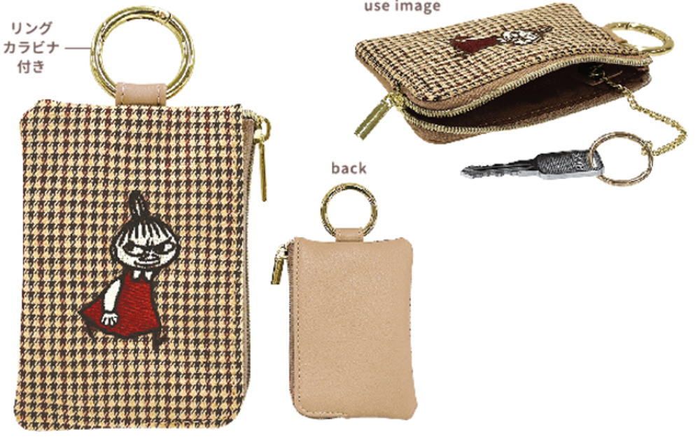 カミ【送料無料】【ムーミン】【Moomin】キーケースポーチ【歩くリトルミイ】【アニメ】【絵本】【キャラクター】【キーホルダー】【キーリング】【ポーチ】【ケース】【鍵入れ】【収納】【雑貨】【グッズ】【かわいい】