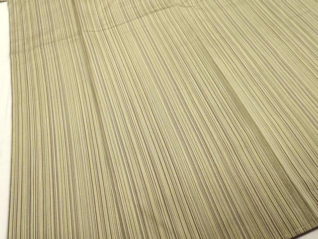 平和屋着物○伝統工芸士 染谷梅治 小紋 間道 正絹 逸品 未使用