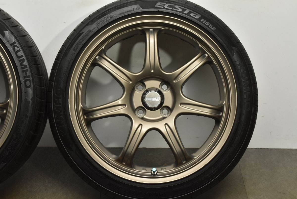 交換用に ファイナルスピード 17in 7J 45 PCD100 クムホ エクスタ HS52 195 45R17 アクア ヴィッツ ノート ロードスター FFCRYSTALESIA_COM