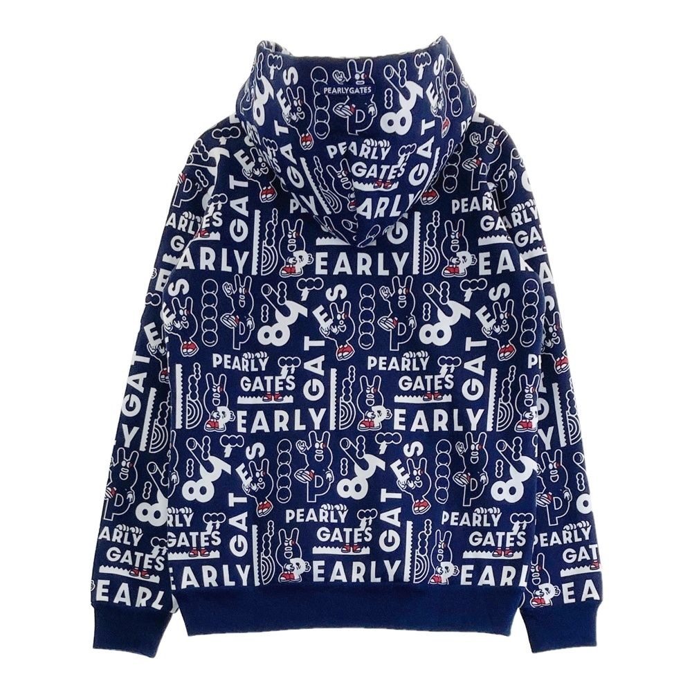 サイズ 0 PEARLY GATES パーリーゲイツ 055-2262014 ジップパーカー どうしちゃったPG ネイビー系 240101527510 ゴルフウェア レディース ストスト