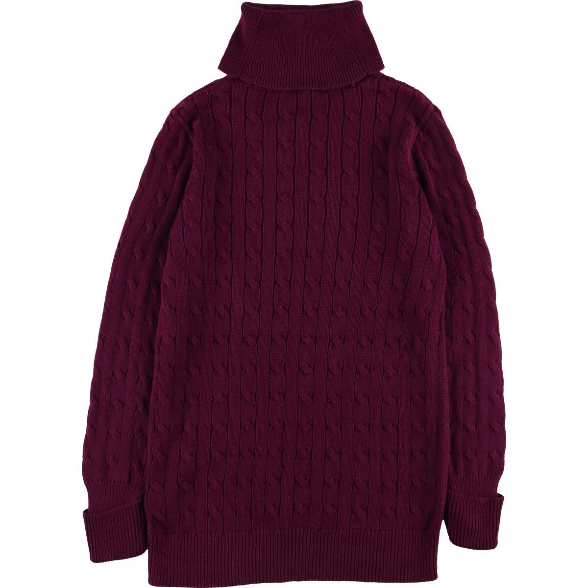 古着 ラルフローレン Ralph Lauren RALPH LAUREN SPORT ケーブル編み タートルネック コットンニットセーター レディースM相当 /eaa485534 ss2503_30 古着 ラルフローレン Ralph Lauren RALPH LAUREN SPORT ケーブル