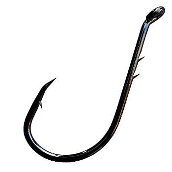 Luengo 100pcs Octopus Baitholder Fishing Hooks - Offset Point, Up Eye, High Carbon Steel