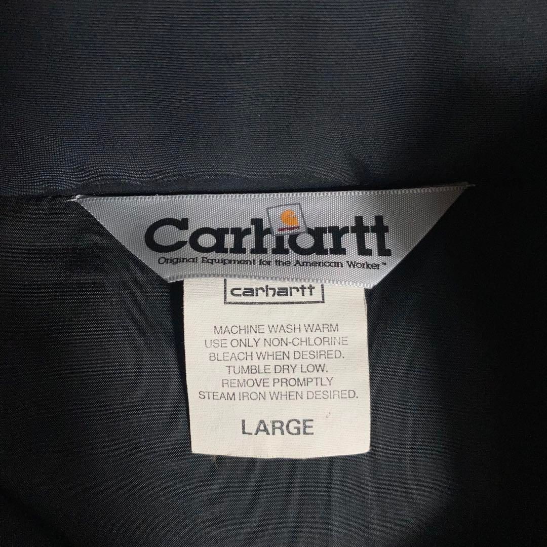 【美品】Carhartt ダウンジャケット 刺繍ロゴ 黒 L carhartt - 【人気Lサイズ】カーハート Carhartt ダウン