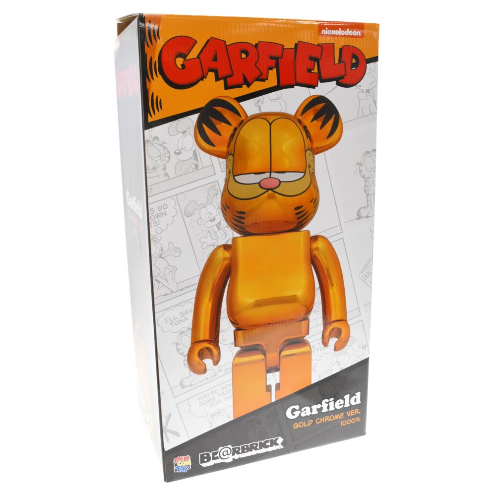 MEDICOM TOY (メディコムトイ) BE@RBRICK GARFIELD GOLD CHROME Ver 1000% ベアブリック  ガーフィールド ゴールドメッキバージョン 1000% フィギュア ゴールド