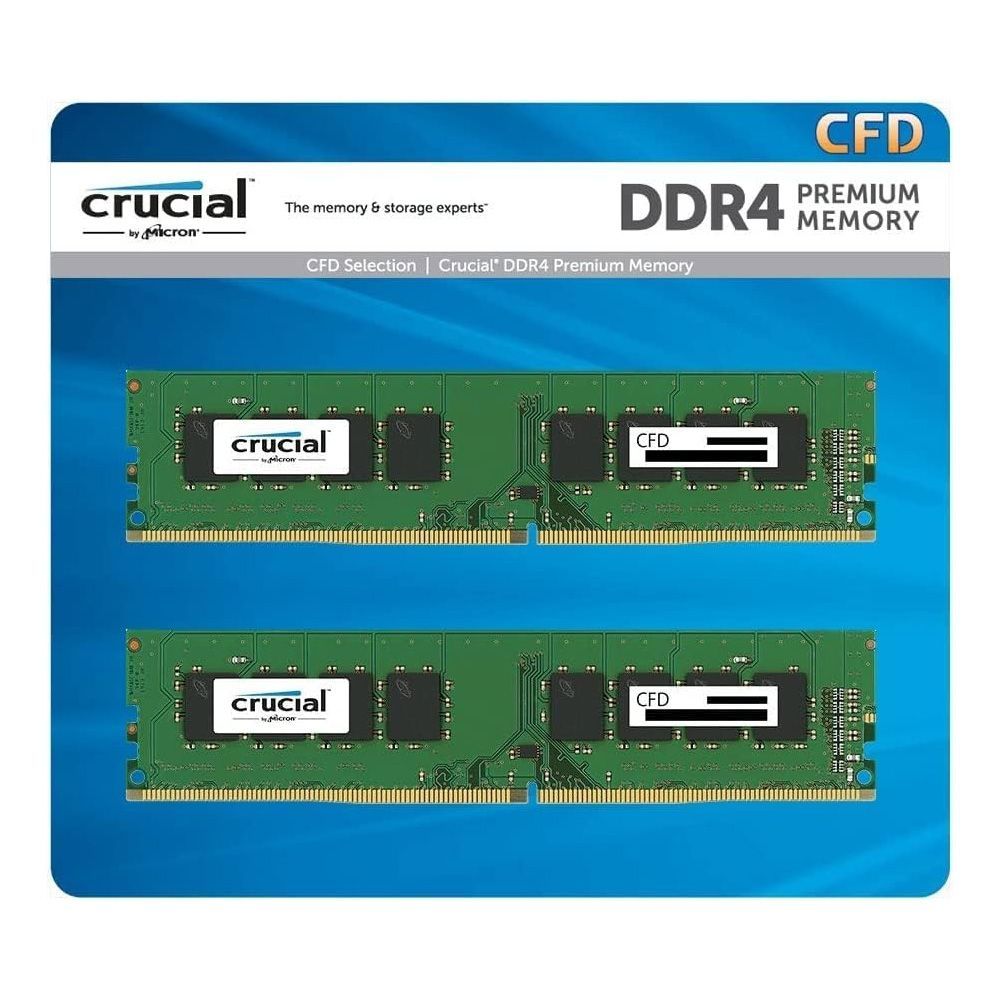 PC/タブレットCrucial [Micron製] DDR4 デスクPC用メモリー 8GB x2