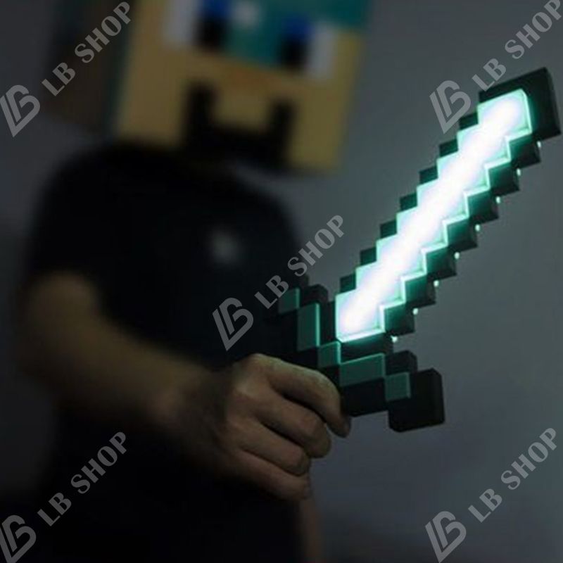 マインクラフト 【7色発光ダイヤモンド剣】大人気 変色 光剣 光る剣