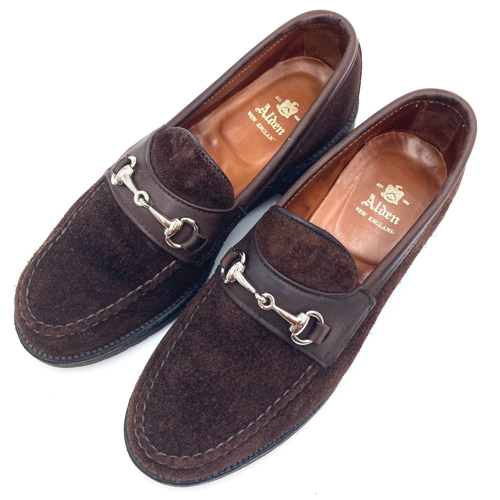 ALDEN スエード ビット ローファー 6 1/2 ブラウン 5273 S オールデン 
