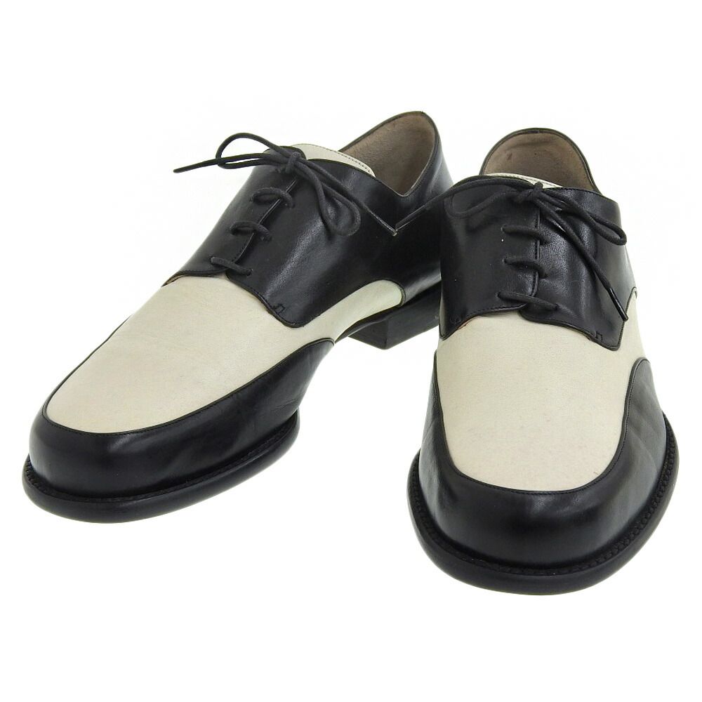 ♥ ジョルジオアルマーニ GIORGIO ARMANI 90年代ヴィンテージ バイカラー サドルシューズ 36 23cm モノトーン レディース