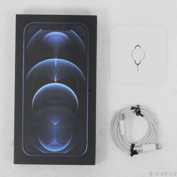 【美品】iPhone 12 Pro 256GB MGMD3J/A - 箱付き APPLE 〔中古〕iPhone12Pro 256GB パシフィックブルー MGMD3J/A