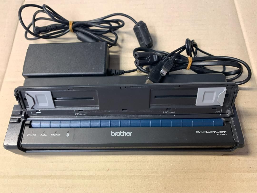 brother PocketJeT PJ-663 小型モバイル感熱式プリンタ Bluetooth機能搭載 印刷動作 済 初期化済