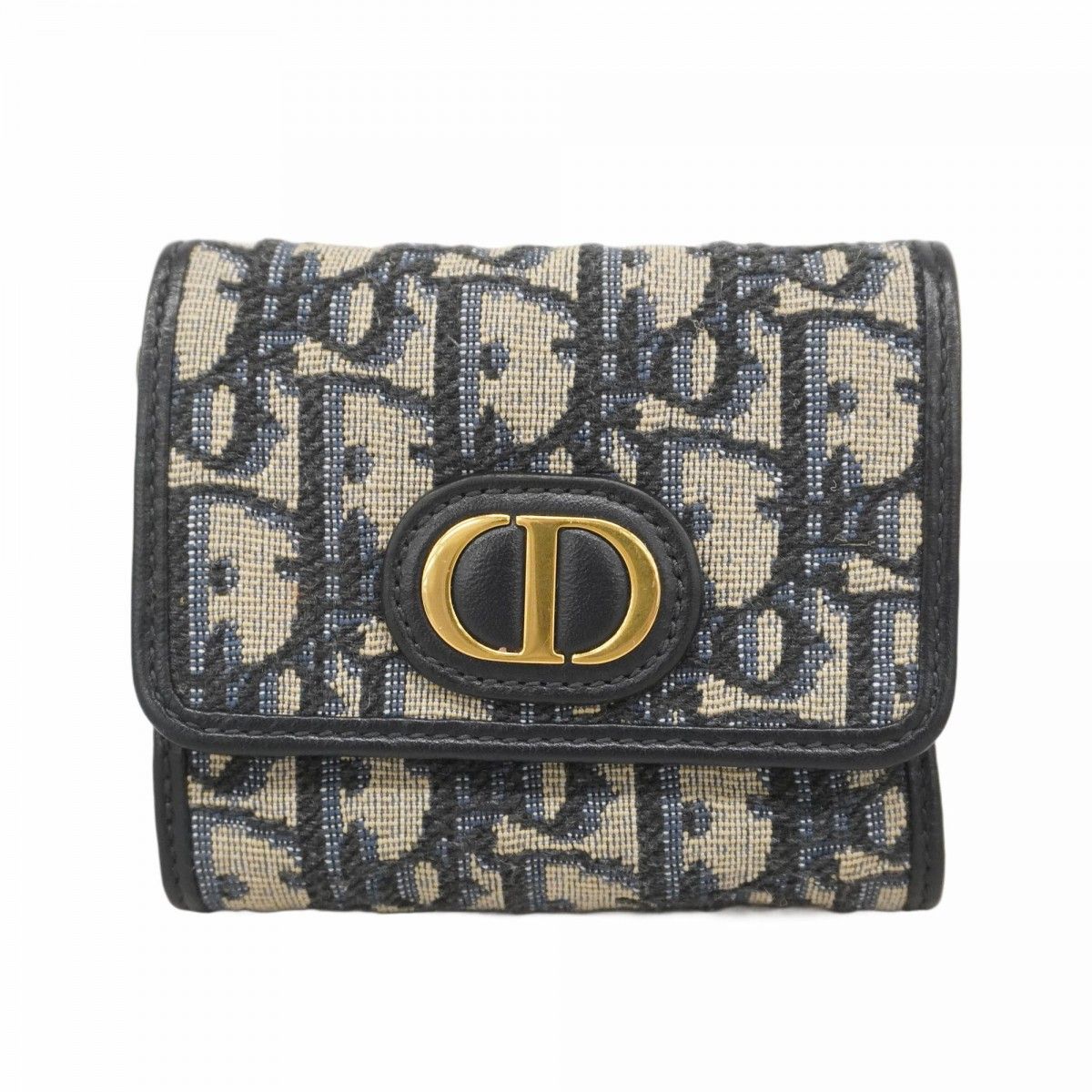 5id5033】クリスチャンディオール 三つ折り財布 トロッター キャンバス  