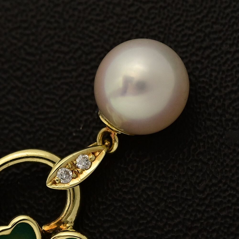 FD 0.02ct TASAKI PEARL タサキ･田崎真珠 白蝶真珠 シロチョウ サウスシーパール ペンダントトップ K18YG-2.4g 翌日配送可 ♀ S レディース 592042 FORTGASGNV_COM_BR