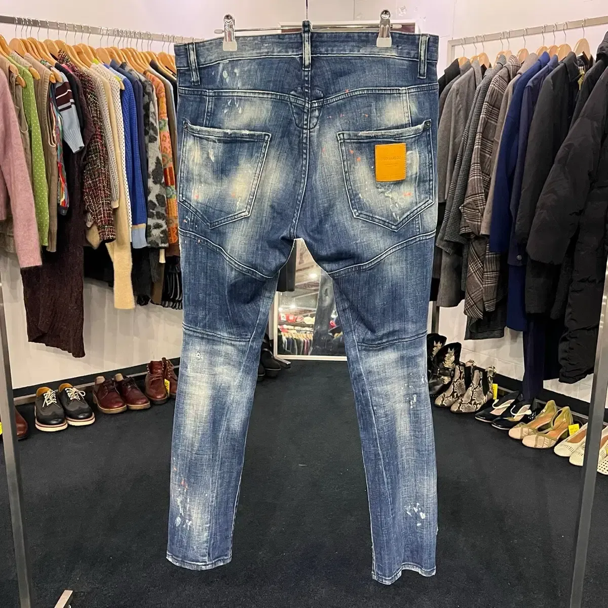 【雷市場（ポンジャン）商品韓国直送】 34 DSQUARED(ディースクエアード) 2 弾薬 ペインティング デニム