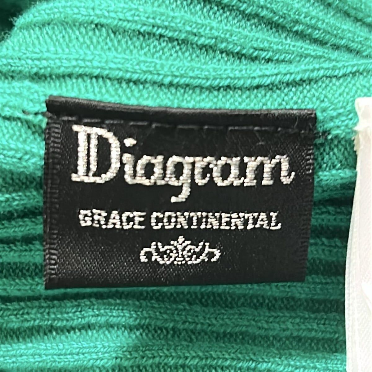 Diagram GRACE CONTINENTAL(ダイアグラム) カーディガン サイズ36 S レディース - グリーン 長袖 Diagram GRACE CONTINENTAL(ダイアグラム) カーディガン サイズ