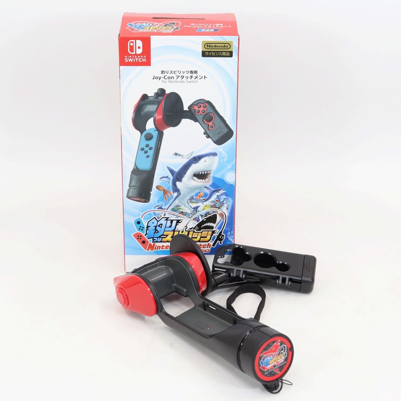美品】釣りスピリッツ Nintendo Switchバージョン スイッチ『釣りスピリッツ』サオ型Joy-Conアタッチメント同 釣りスピリッツ Nintendo Switch + Joy-Con