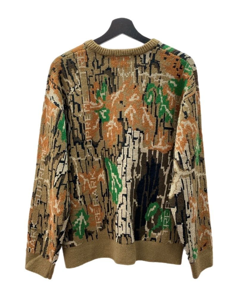 シュプリーム SUPREME 22AW Trebark Camo Sweater ツリーバーク カモ 