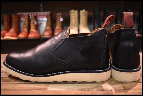 8.5E 美品 17年】レッドウィング 8142 ロメオ サイドゴア 黒 ブラック 