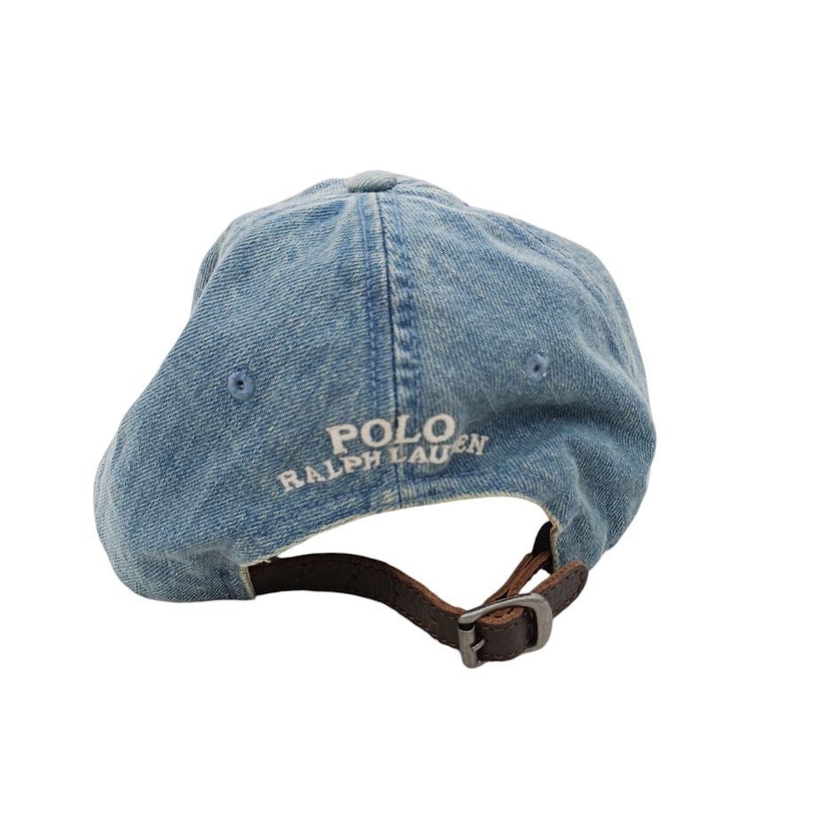 POLO Ralph Lauren ポロラルフローレン ポロベア キャップ インディゴ デニム 加工 - メルカリ