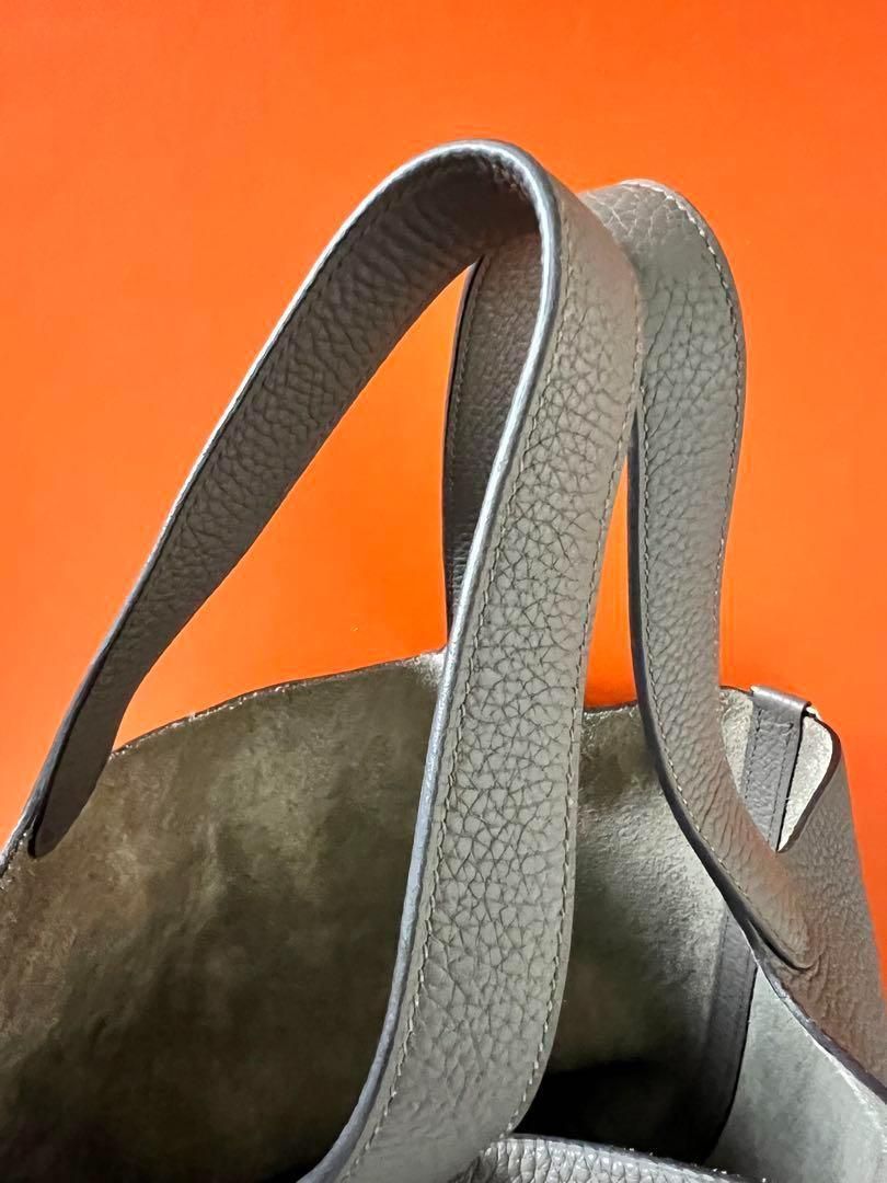 人気カラー！極美品★エルメス ピコタンロック MM エタン D刻印 オマケ付き 人気カラー！極美品☆エルメス Hermes ピコタンロック MM エタン D刻印