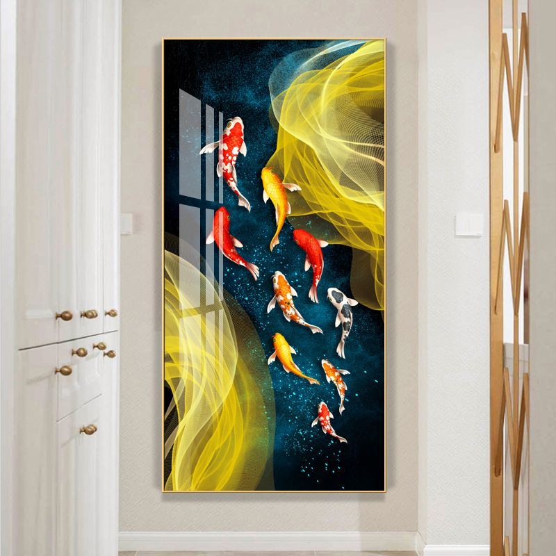 福引きの鯉 リビングルーム装飾画 玄関装飾画5