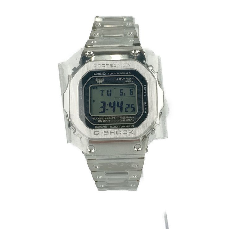 CASIO カシオ 腕時計 G-SHOCK GMW-B5000D-1JF シルバー ブラック文字盤 ステンレス メンズ デジタル Bluetooth ソーラー電波