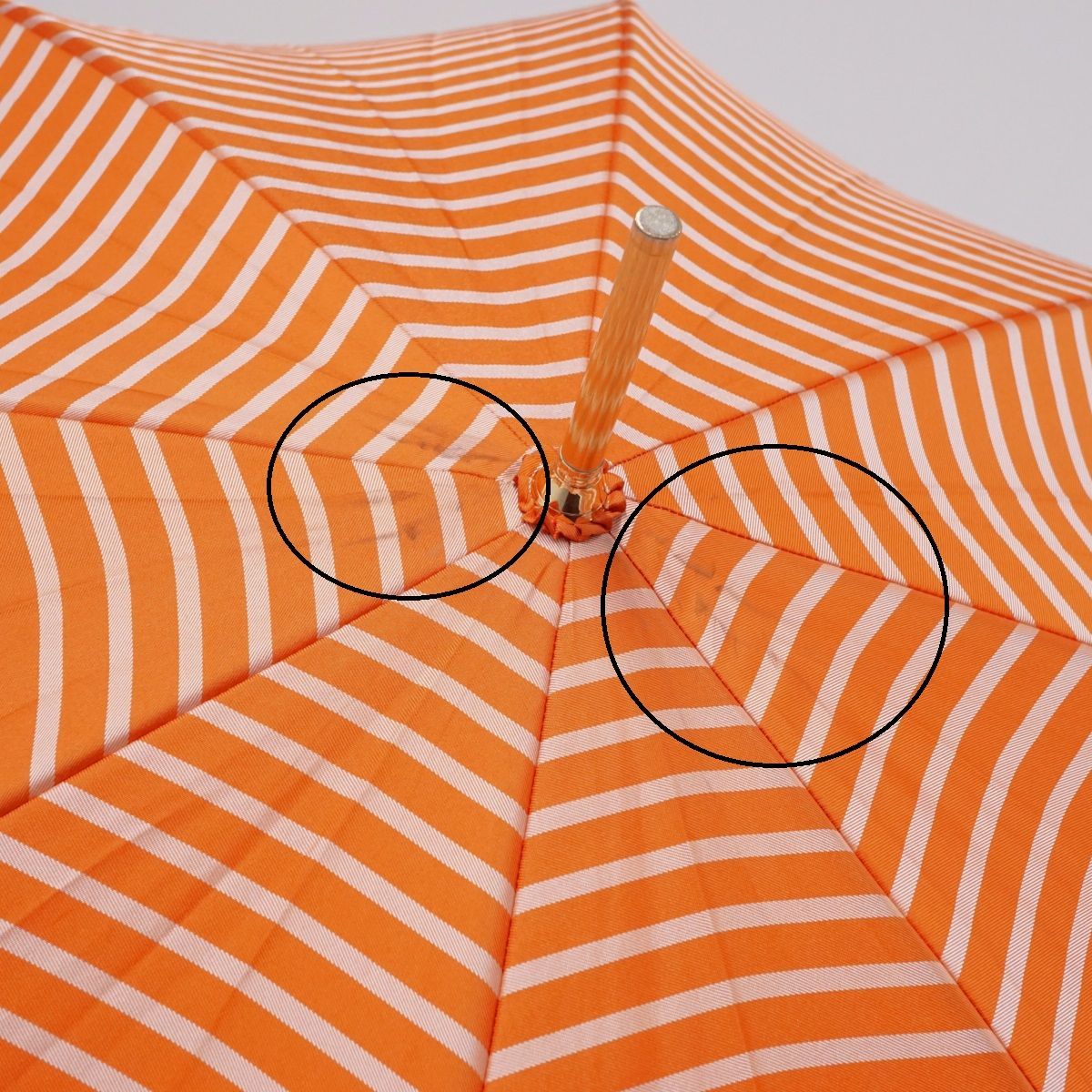 傘 Polo Ralph Lauren ポロラルフローレン USED美品 オレンジ ボーダー