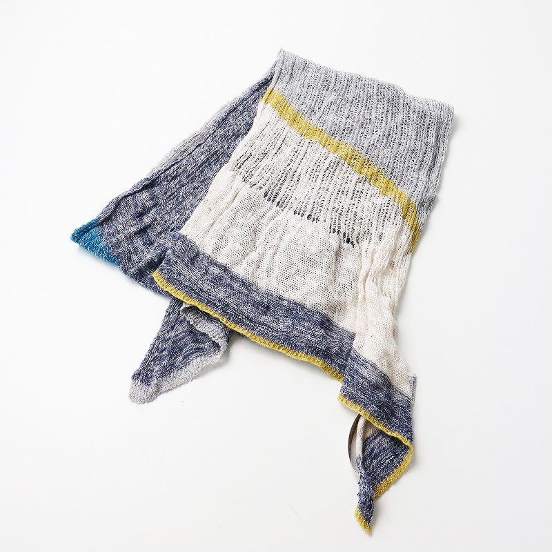 Pal'las Palace パラスパレス 配色 リネン シェルボタン