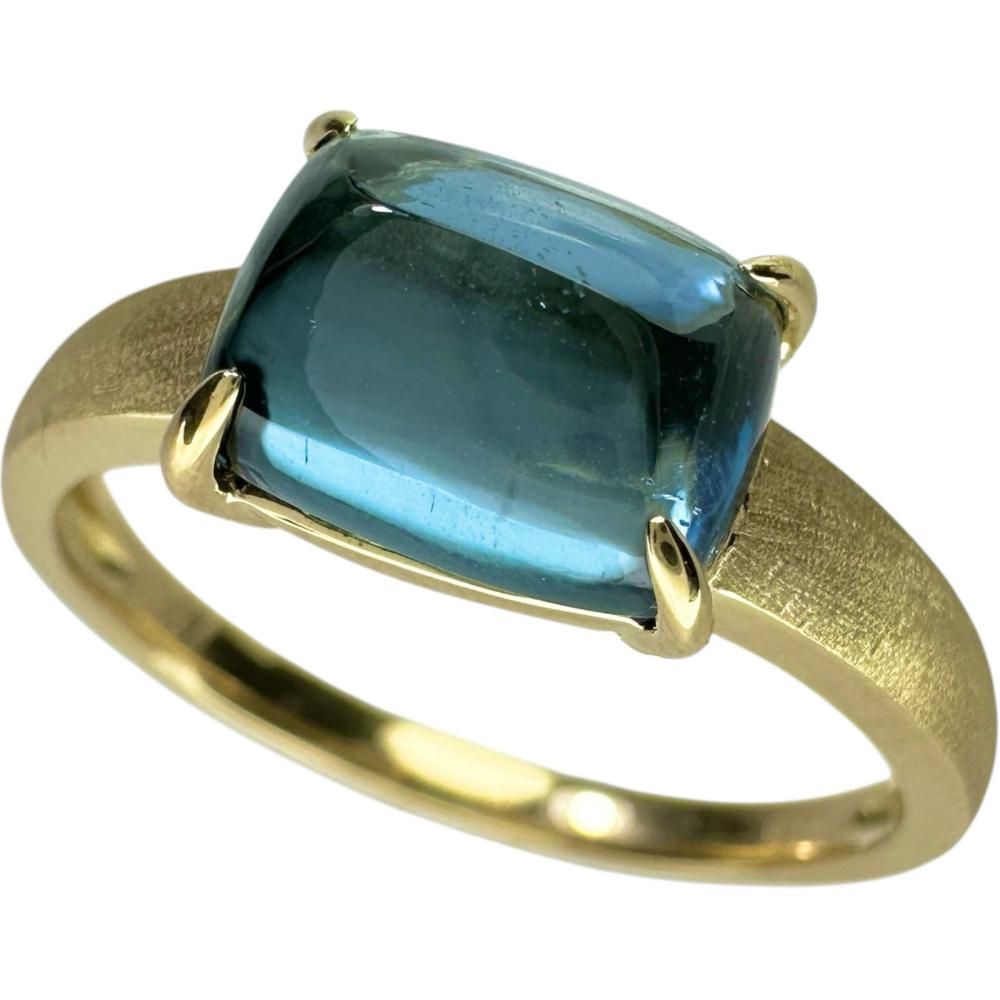 19号 GSTV ブルートパーズ 2.50ct リング・指輪 K18ゴールド 18金 4.1g