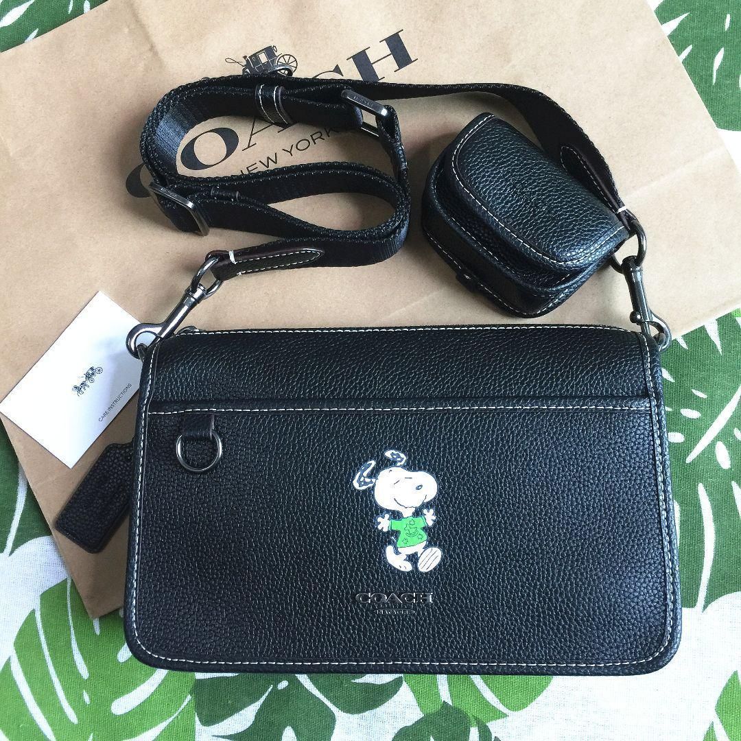 COACH X PEANUTS ヘリテージクロスボディ スヌーピーコーチバッグ  