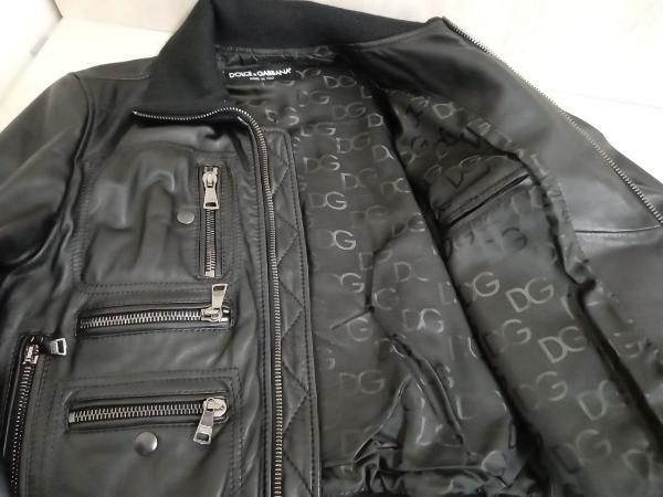 ブルゾン DOLCE ＆ GABBANA g9500l レザージャケット 48
