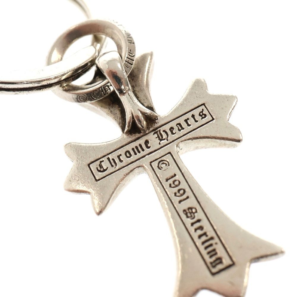 CHROME HEARTS クロムハーツ CHクロス 刺繍 ベースボールキャップ ブラック 帽子 トラッカーキャップ 24010566 RS CHROM HEARTS クロムハーツ ワンボールタイニー chクロスネックレス