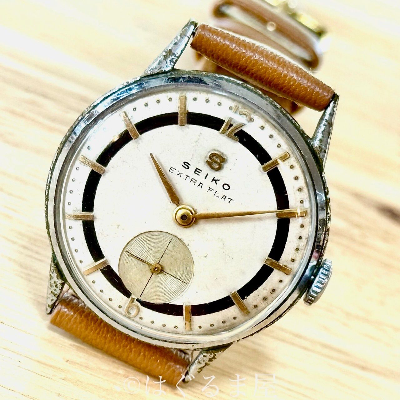 40 50年代製造 セイコー エクストラフラット 手巻きメンズウォッチOH済