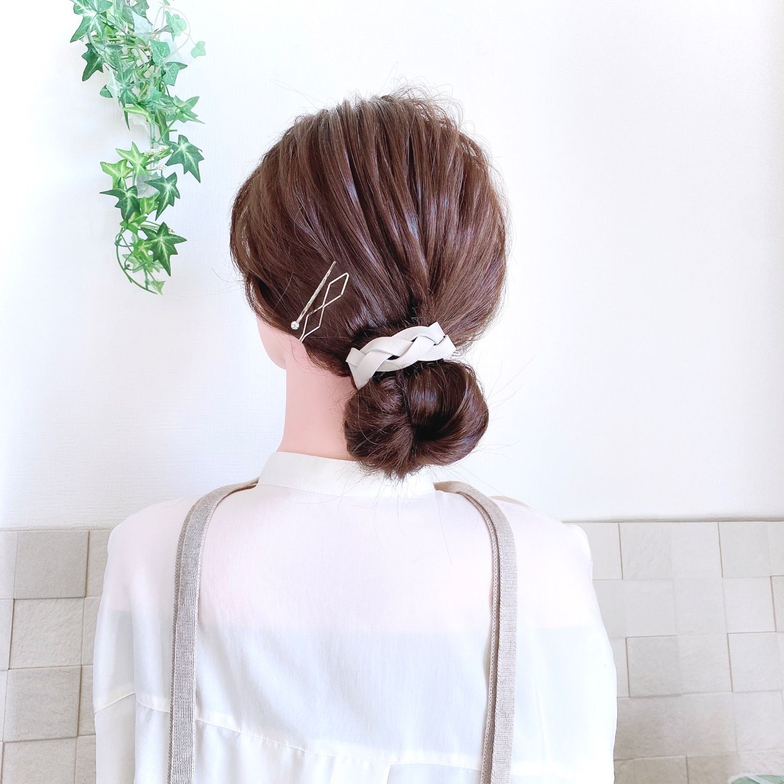 acca 編み込みレザー ヘアバンド Jewel VOX カチューシャ ヘアアクセサリー レディース レザー 合