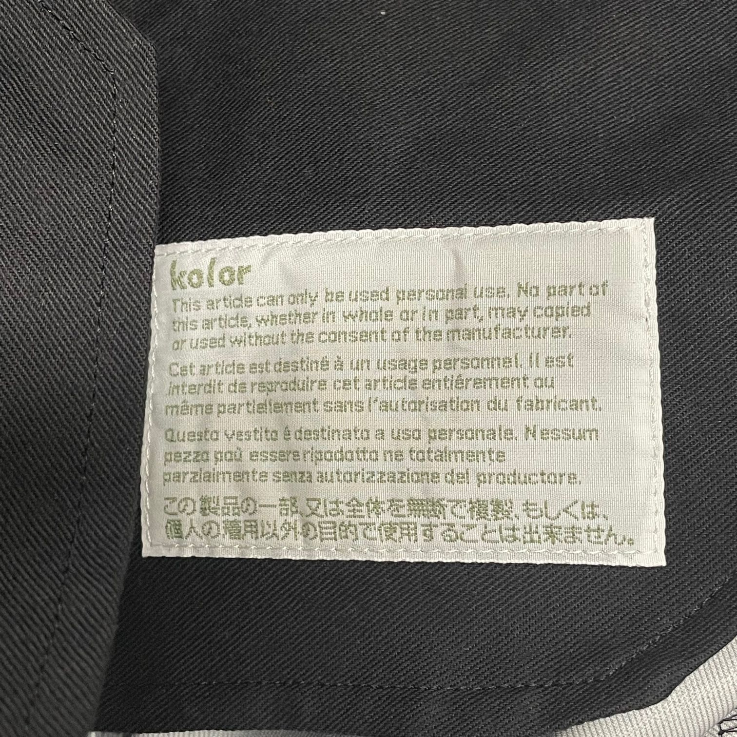 定価38500円 新品 kolor 22SS Nyタフタ スリーレイヤー 2タック 