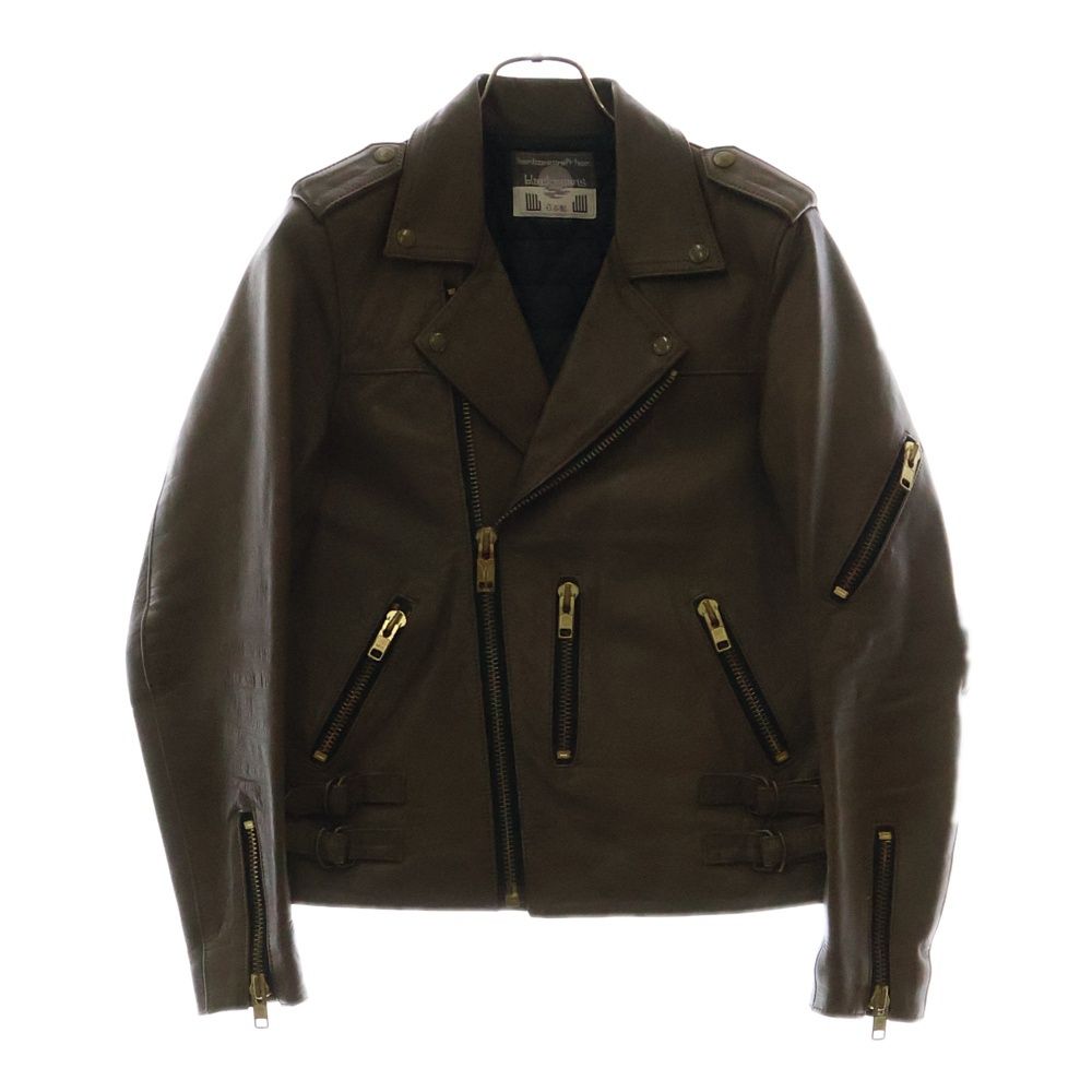 BLACK MEANS (ブラックミーンズ) COW LEATHER RIDERS JACKET 小の字ZIP