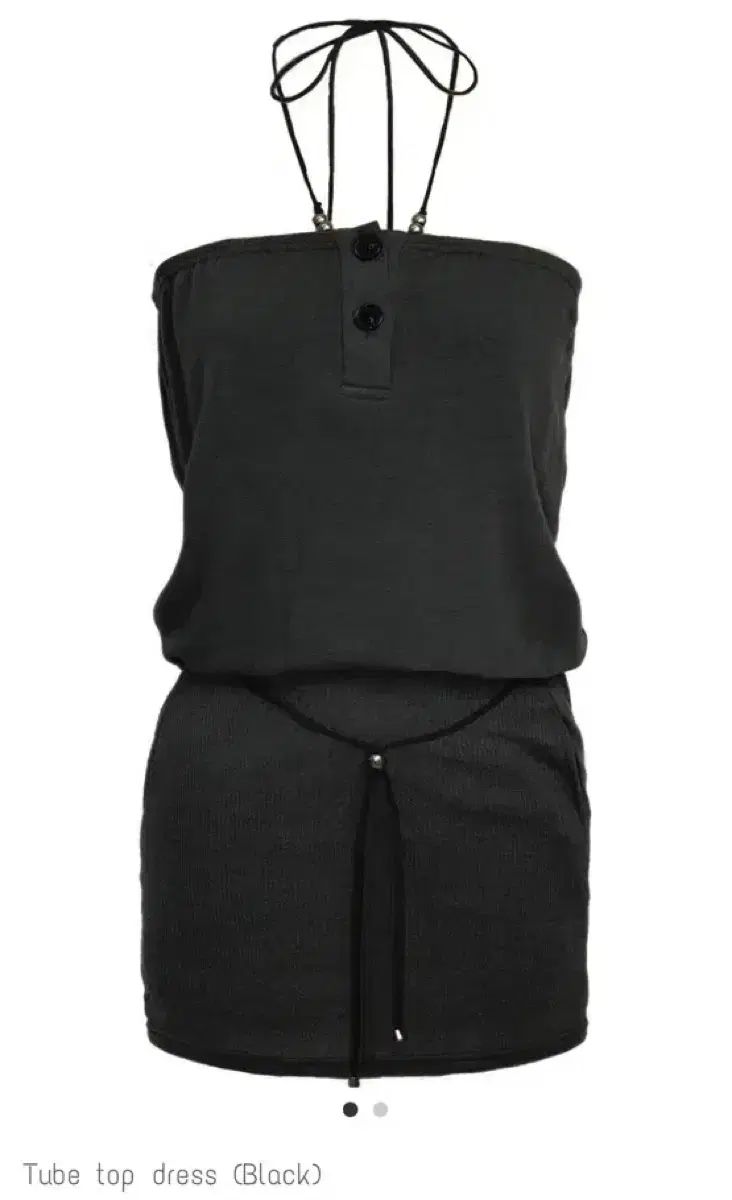 Bonnae tube top dress black