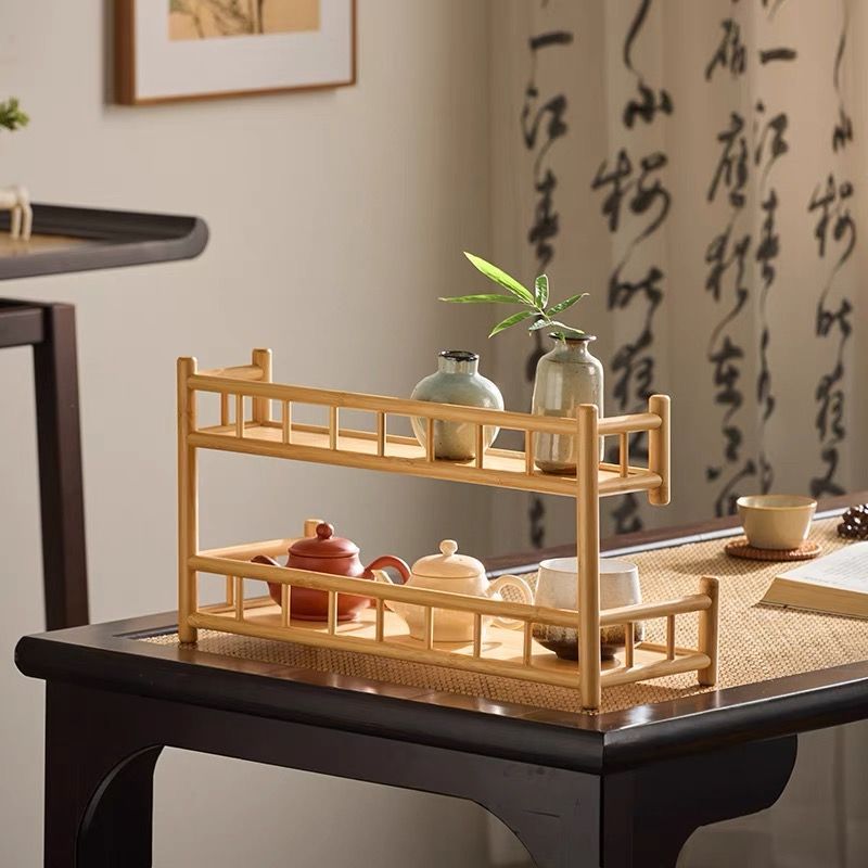 飾り棚 茶
