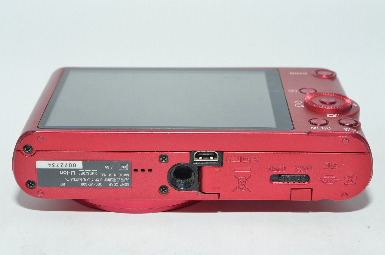 ソニー SONY cyber-shot DSC-WX300 レッド