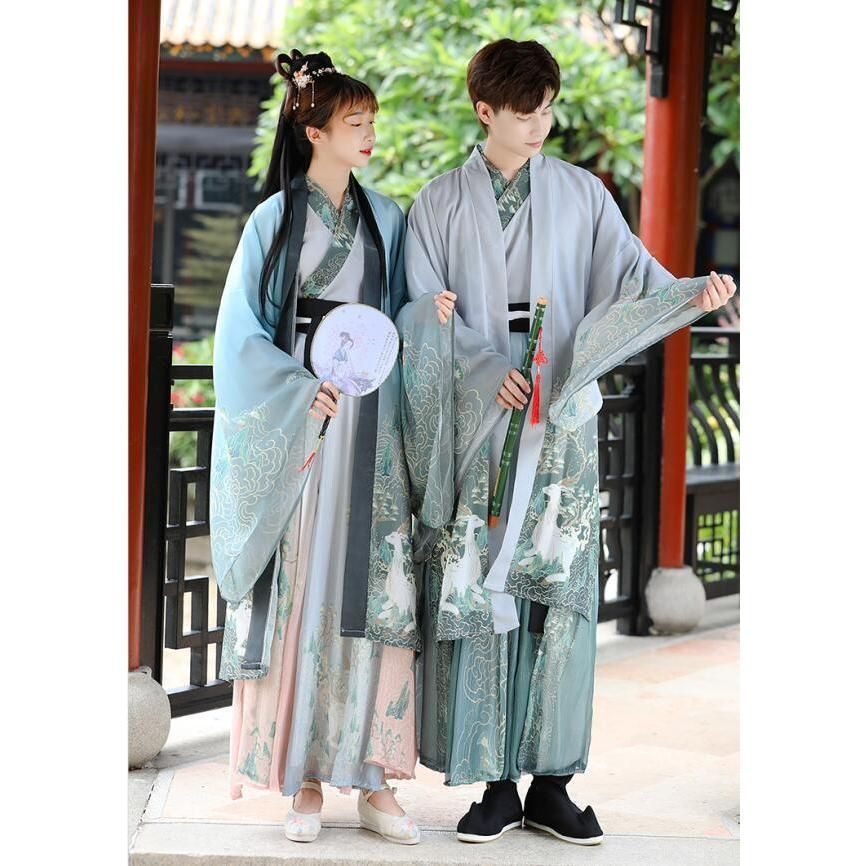 中華漢服「風①」 ３点 セット 漢如初---尋瑤草シリーズ】☆チャイナ風セットアップ☆ 3点