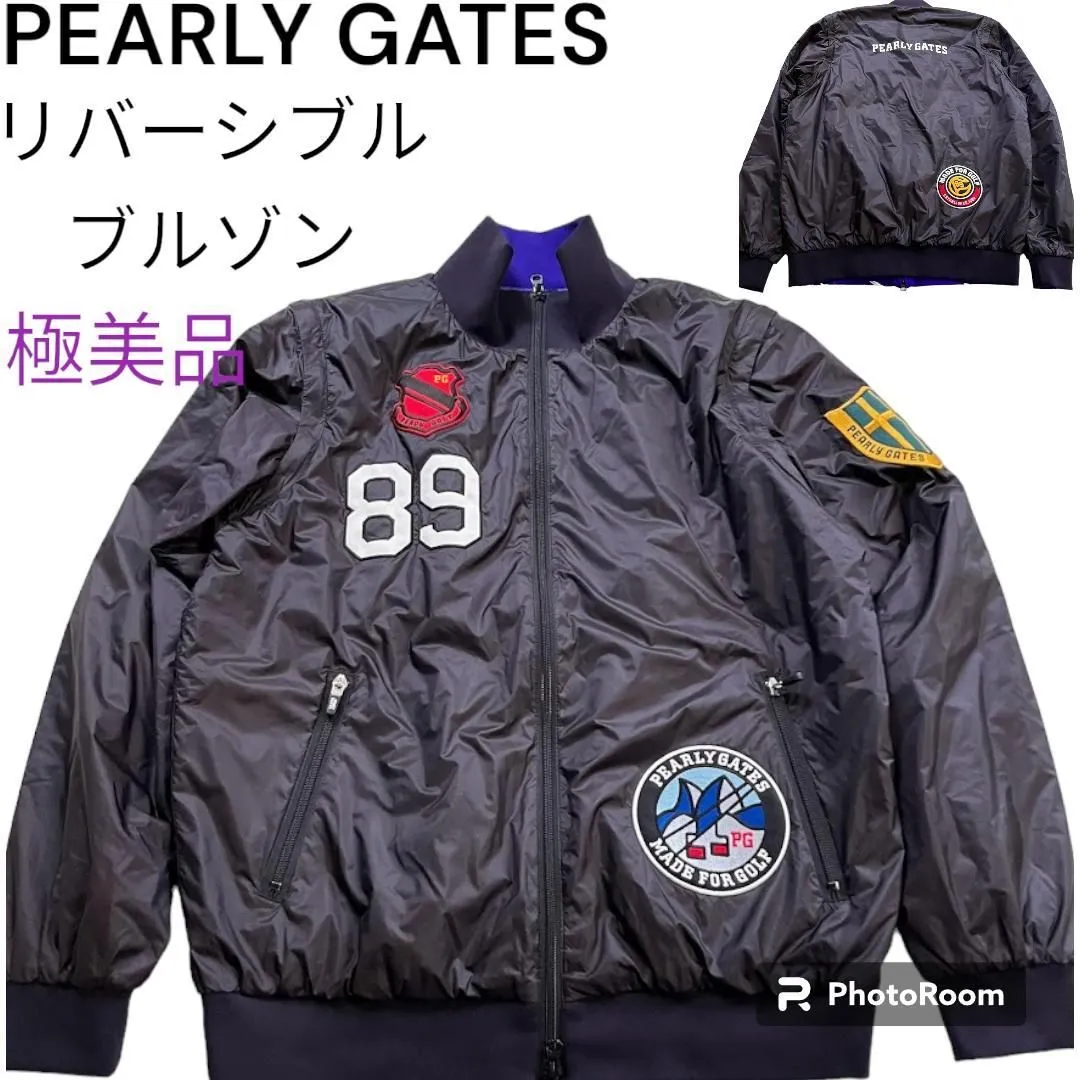 美品 PEARLY GATES パーリーゲイツ リバーシブル ナイロンジャケット