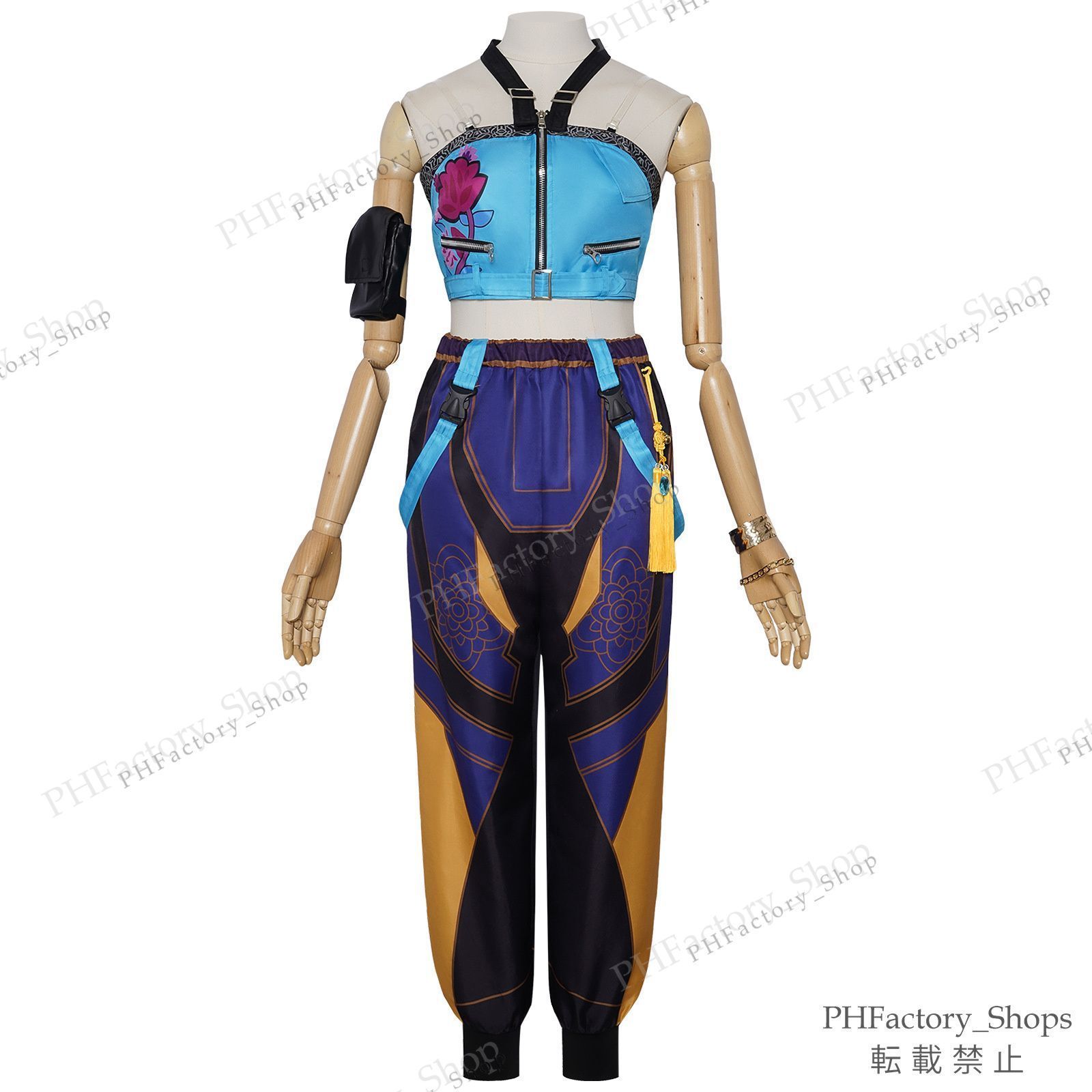 K-POP ガールズ デーモン ハンターズ コスプレ ゾーイ 衣装 制服 ウィッグ付き 魔女狩り団 仮装 Cosplay ステージ服 豪華セット 撮影 ハロウィン イベント 文化祭 学園祭