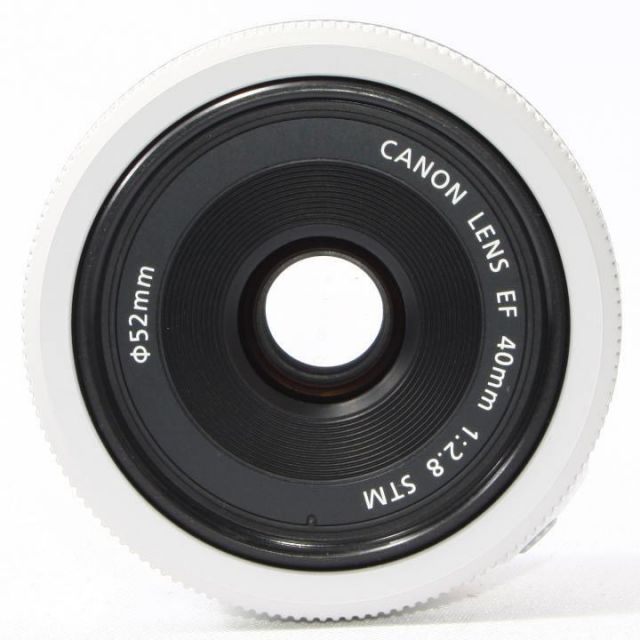 キヤノン 単焦点レンズ Canon EF40mm F2.8 STM ホワイト 保証 美品