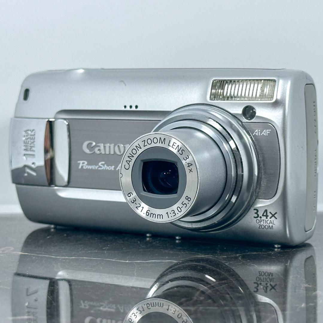 【美品】Canon PowerShot A470 デジタルカメ 単三電池 美品】Canon PowerShot A470 単3電池駆動 キャノン パワー