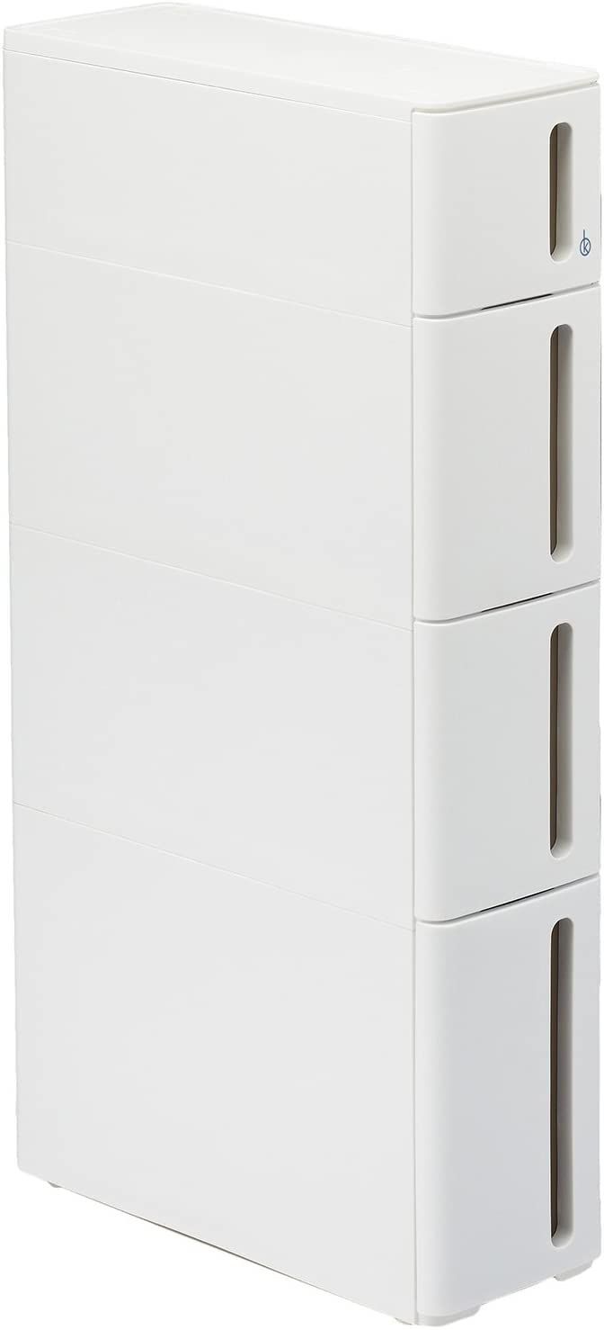 squ 色 幅17×奥行45×高さ85cm ホワイト ドロアーA DA-1210WH ストランティ 完成品 隙間収納 サンカ
