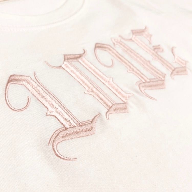 未使用品 23AW tanaka daisuke タナカダイスケ LOVE mini T-shirt 刺繍