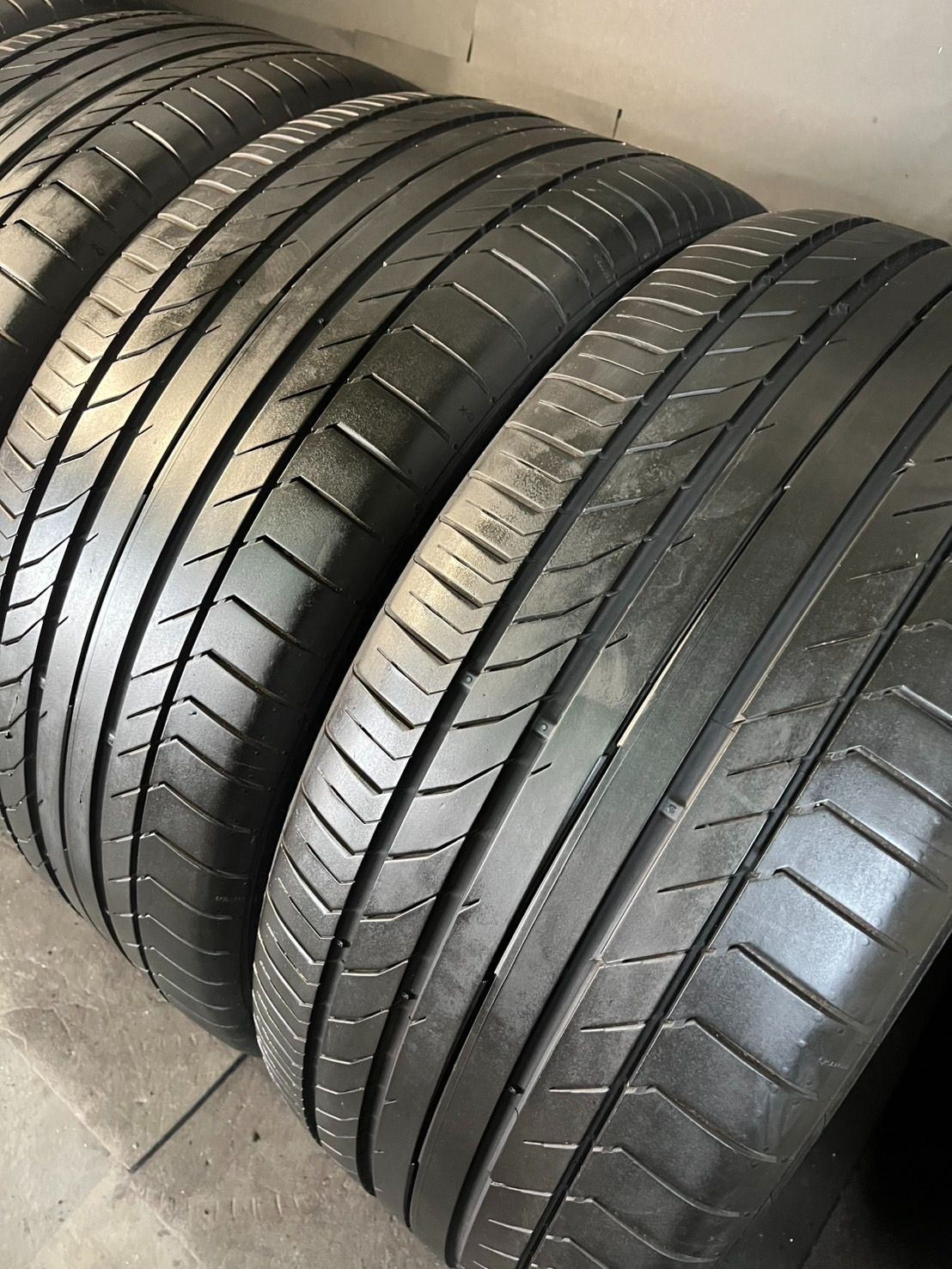 製 2019年製 約8～8.5分山 コンチネンタル Continental ContiSportContact 5 285 40R22 4本 h_392 TRITUETUBI_COM