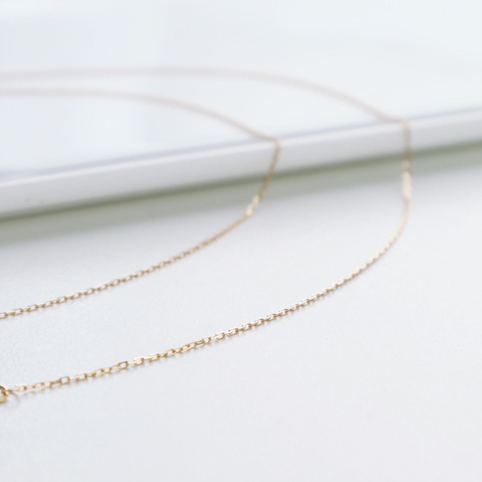 agete アガット K18 ダイヤモンド D.0.05ct ネックレス - c.2000s