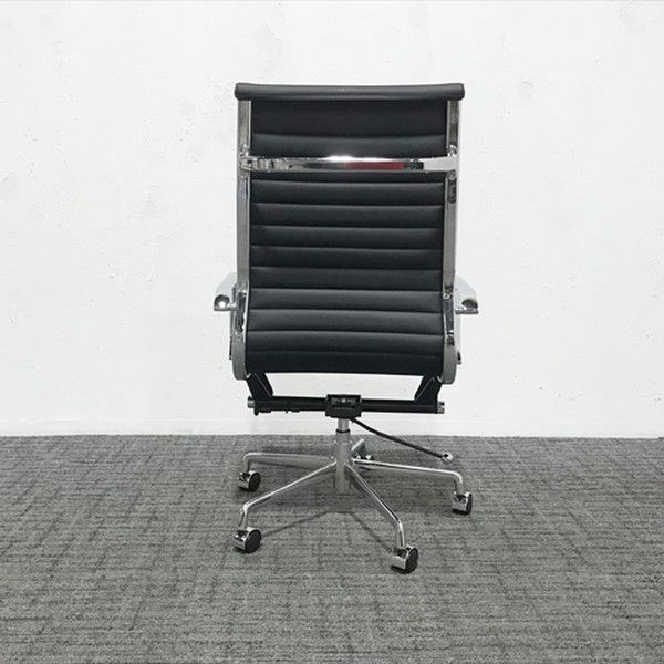 デザイナーズチェア ハイバック オフィスチェア 肘付 ブラック