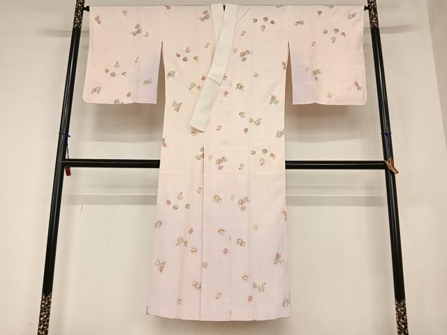 平和屋着物●長襦袢 袷 鈴 暈し染め 金彩 正絹 ♥ AABA0331zg